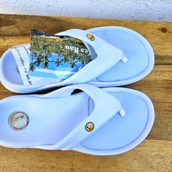 Hawaiian Jellys Ultra Comfort Kea Haú Unisex Sandals Men's Size 8 - Picture 9 of 15